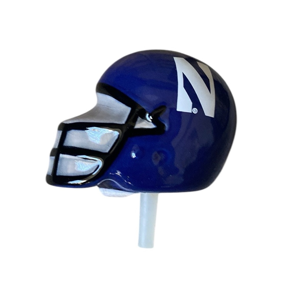 Nora Fleming Purple NORTHWESTERN UNIVERSITY HELMET mini